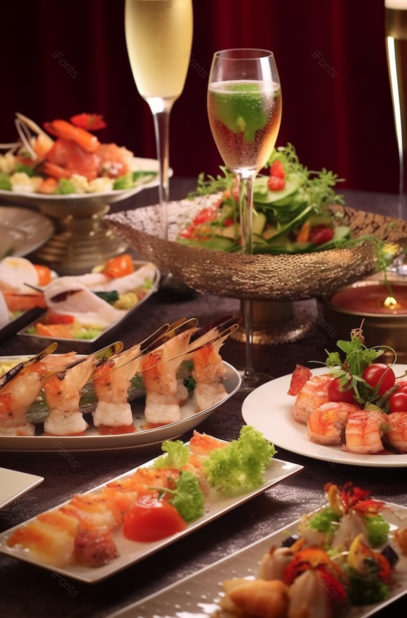 婚宴法式食品晚餐甜食午餐美味红葡萄酒,高清,摄影图,摄影图片,图片大全,摄影图免费下载